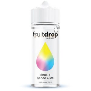 FruitDrop Citrus Lychee ICE 120ml e-liquid bottle