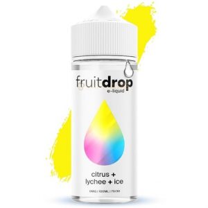 FruitDrop Citrus Lychee ICE 120ml E-liquid with splash