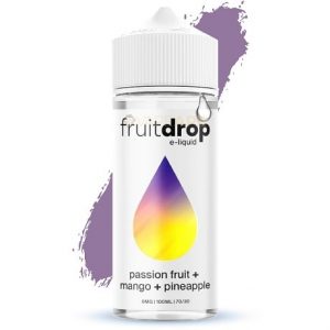 FruitDrop Passion Fruit Mango Pineapple 120ml E-liquid with splash