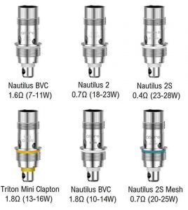 Aspire Nautilus BVC 3 Replacement Coils Specifications