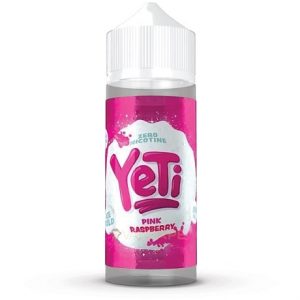 Pink Raspberry Ice Cold Vape Juice bottle by Yeti Vape
