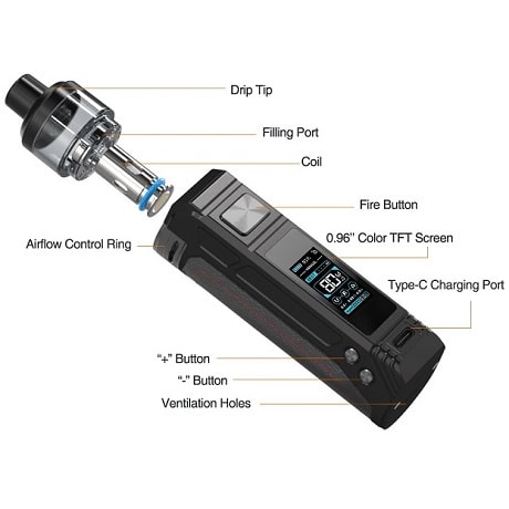 Aspire BP80 in details and spare parts