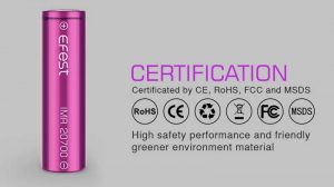 20700 Battery Certification