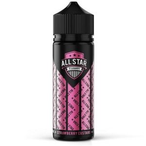 All Star Strawberry Custard 120ml Vape Juice bottle