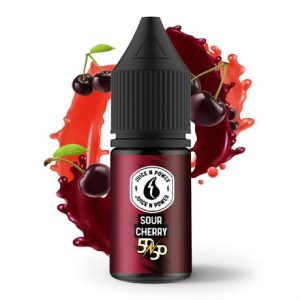 Juice & Power Sour Cherry 10ml e-liquid with fruit slpash