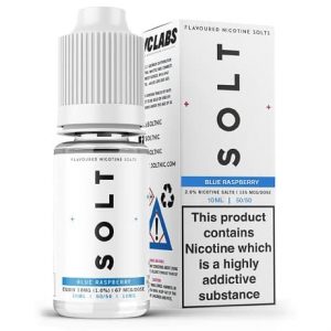 Solt Blue Raspberry 10ml Nicotine Salt Eliquid bottle