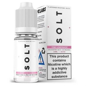 Solt Pink Lemonade 10ml Nicotine Salt Eliquid bottle