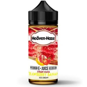 Heaven Haze Strawberry Banana Ice Cream 120ml vape juice bottle