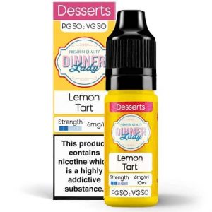 Dinner Lady Desserts Lemon Tart 50/50 Eliquid 10ml Bottle