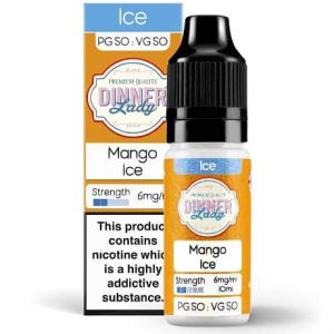 Dinner Lady Mango Ice 10ml 50/50 Eliquid Bottle