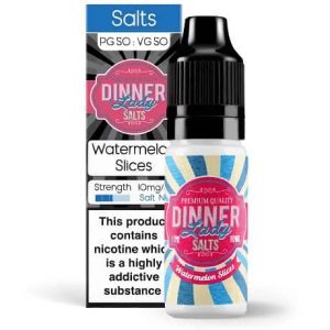 Dinner Lady Watermelon Slices Nic Salt 10ml Eliquid Bottle