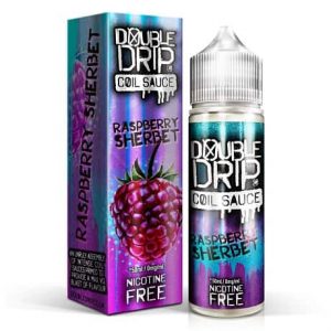 Double Drip Raspberry Sherbet 60ml Vape Juice Bottle