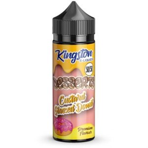 Kingston Dessert Custard Glazed Donut 120ml Vape Juice Bottle