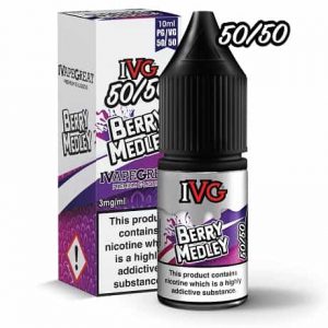 IVG 50-50 E-Liquid Berry Medley 10ml Bottle