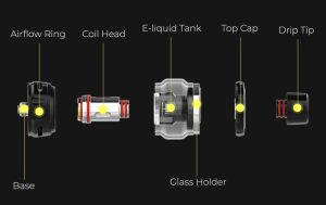 Nunchaku 2 vape Tank in detail