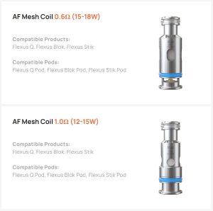 Aspire AF Mesh Coils Compatibility