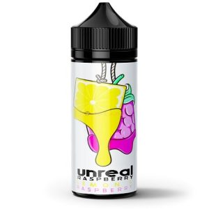 Unreal 2 Raspberry Lemon 120ml Vape Juice Bottle