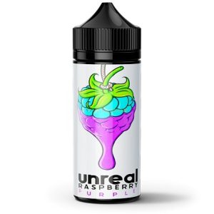 Unreal 2 Raspberry Purple Grape 120ml Vape Juice Bottle