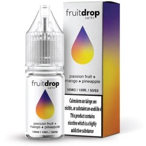 Fruit Drop Passion Fruit Mango Pineapple 10ml Nic Salt Vape ireland