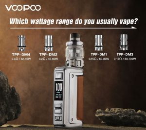 Voopoo Argos GT 2 Vape Mod Kit TPP Coils Selection