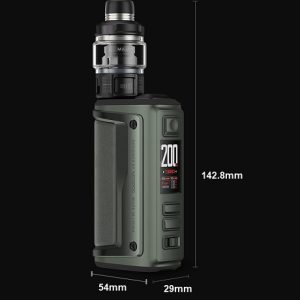 Voopoo Argos GT 2 Mod Vape Kit Dimensions