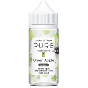 Pure Green Apple e-liquid in a 100ml bottle