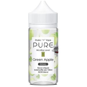 Pure Grren Apple e-liquid in a 100ml bottle