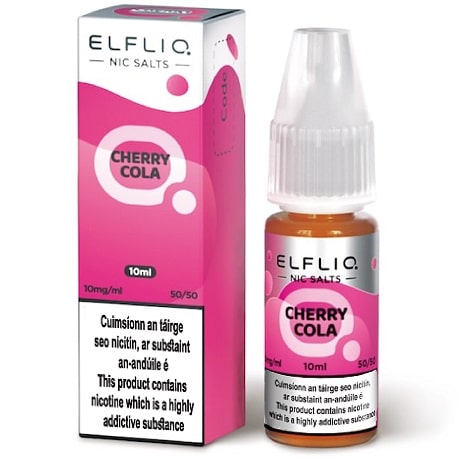 Elfliq Cherry Cola 10ml nicotine salt e-liquid bottle