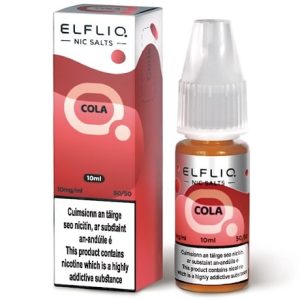 Elfliq Cola 10ml nicotine salt e-liquid bottle