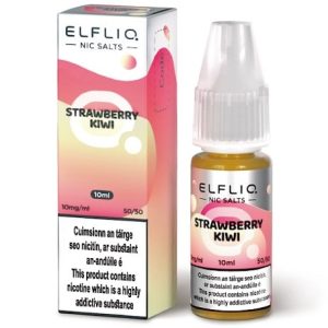 Elfliq Strawberry Kiwi 10ml nicotine salt e-liquid bottle