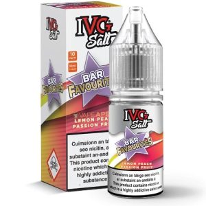 IVG Lemon Peach Passionfruit Bar Favourites 10ml Eliquid Bottle