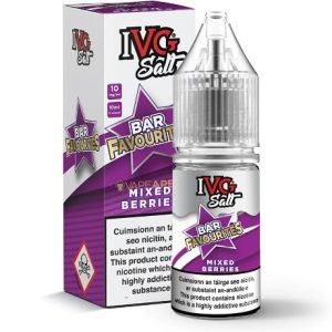 IVG Mixed Berries Bar Favourites 10ml Eliquid Bottle