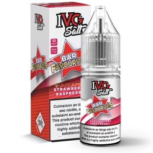 IVG Strawberry Raspberry Bar Favourites 10ml Eliquid Bottle