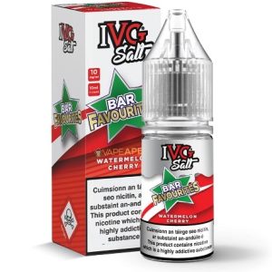 IVG Watermelon Cherry Bar Favourites 10ml Eliquid Bottle