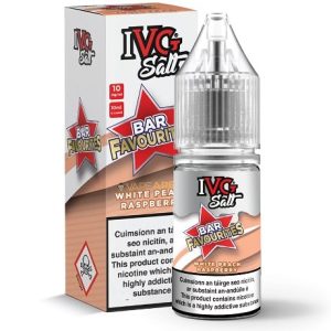 IVG White Peach Raspberry Bar Favourites 10ml Eliquid Bottle