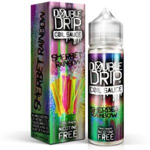 Double Drip Sherbet Rainbow 60ml Vape Juice Bottle