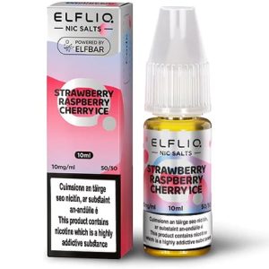 Elfliq Strawberry Raspberry Cherry Ice 10ml eliquid salt