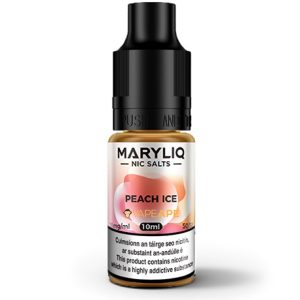 Maryliq Peach Ice 10ml vape e-liquid bottle