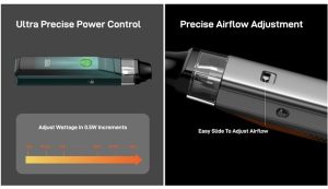 Xros Pro vape pod power and airflow control