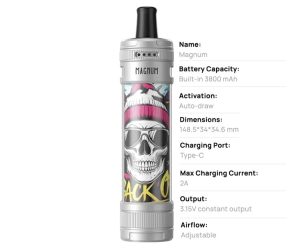 Aspire Magnum in details and specifications