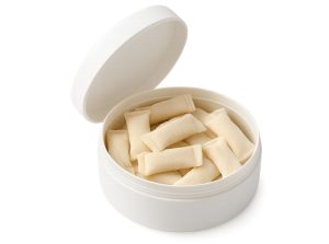 Snus Nicotine Pouches close up open box